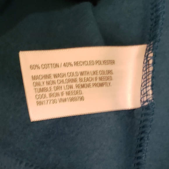 Colsie Teal Slightly Cropped Sweatshirt - Picture 4 of 6